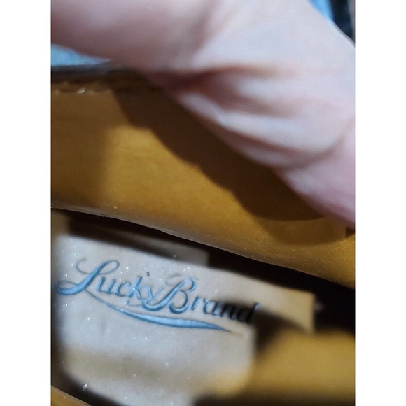 Lucky Brand Women's Ehllen Tan Leather Heeled Ankle Booties Size US 8.5M - Picture 10 of 12